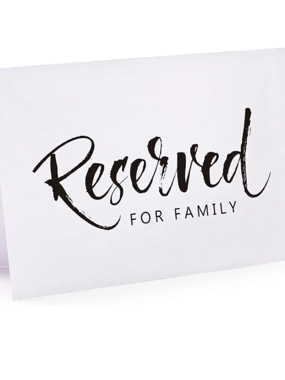 Wedding & Party Reserved Signs - 10 Pack, 4 x 6 Inches NWT